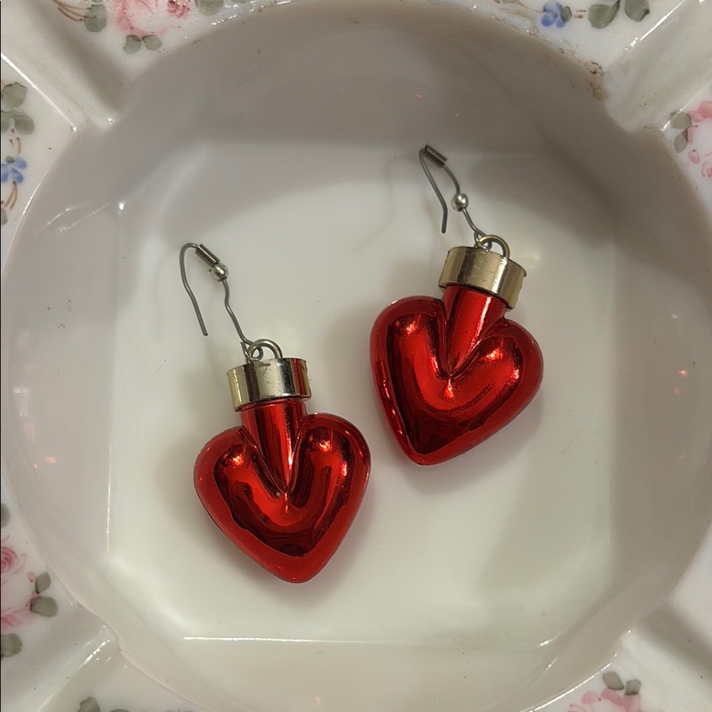 Red Heart Earrings
